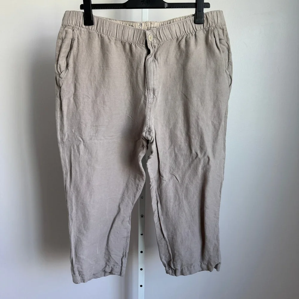 Tommy‎ Bahama XXL Linen Pants Elastic Waist Beach Island
